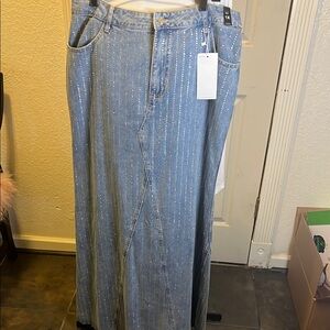 Women's Blue Denim Skirt